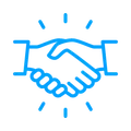 Icon representing friendly service