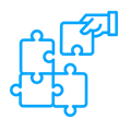 Icon representing problem solving